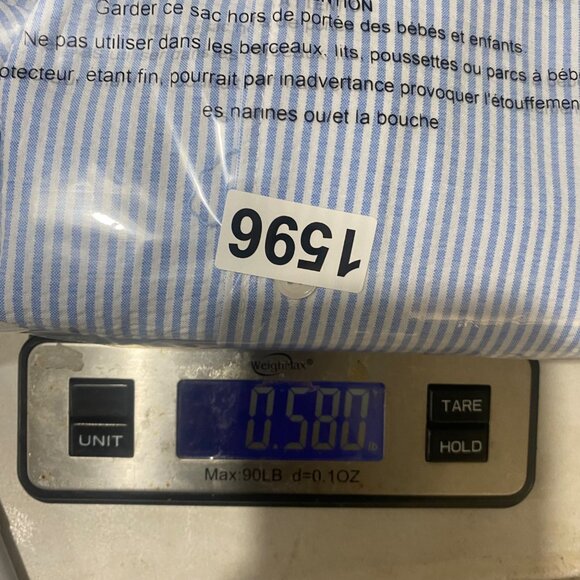 Brooklyn Cloth Button Up Shirt Mens Size L Blue White Striped Short-Sleeve Colla - Picture 8 of 8